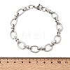 201 Stainless Steel Oval Link Chain Bracelets for Men STAS-T077-05P-5