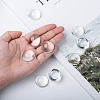 Transparent Half Round Glass Cabochons X-GGLA-R027-25mm-5