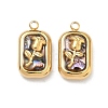 Natural Paua Shell Pendants STAS-C174-21G-02-1