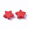 Opaque Acrylic Beads SACR-WH0002-07J-2