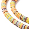 Handmade Polymer Clay Beads Strands CLAY-R089-8mm-T036-4