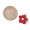 Glass Seed Beaded Pendants PALLOY-MZ01246-02-2