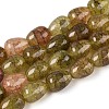 Baking Paint Crackle Glass Beads Strands DGLA-N019-03A-08-1