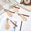  4Pcs 4 Style Ancient Musical Instrument Pipa Chinese Style Bookmark with Tassels for Book Lover AJEW-NB0002-72-4