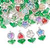 40Pcs Alloy Glass Bead Pendants PALLOY-JF05181-02-1