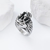 Vintage Punk 304 Stainless Steel Finger Rings YJ4863-3-1