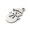 Anti-Tarnish Christmas 201 Stainless Steel Pendants STAS-Q015-09P-2