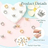 16Pcs 2 Colors Alloy European Beads MPDL-YW0001-09-5