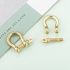 Brass D-Ring Anchor Shackle Clasps KK-WH0020-02-7