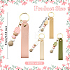 4Pcs 4 Styles Silicone Bead Pendant Decorations HJEW-YW00507-2