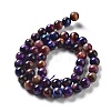 Natural Rainbow Tiger Eye Beads Strands G-NH0002-A01-B03-3