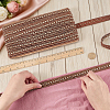 Polyester Centipede Braided Wavy Ribbon OCOR-WH0070-319B-3