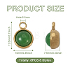 Fashewelry 8Pcs 8 Styles Natural Gemstone Pendants G-FW0001-29-3