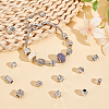 80Pcs 8 Styles Tibetan Style European Beads DIY-NB0012-43E-4