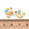 Brass Enamel European Beads KK-Z140-07G-3