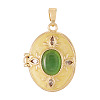 1Pc Brass Enamel Locket Pendants FIND-TA0010-71D-1