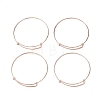Adjustable Iron Expandable Bangle Making LS-BJEW-R038-RG-2