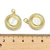 Brass Micro Pave Clear Cubic Zirconia Pendants KK-K365-02B-G-3