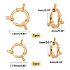 Unicraftale 304 Stainless Steel Spring Ring Clasps STAS-UN0007-35G-3