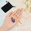 15 Piece DIY Natural Amethyst Perfume Bottle Pendant Necklaces Making Kits DIY-SC0014-86B-3