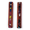 Transparent Resin & Wood Pendants RESI-N039-08-2