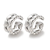 Heart Brass Cuff Earrings for Women EJEW-L270-003P-1