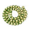 Handmade Lampwork with Gold Powder Beads Strands LAMP-N037-06A-04-2