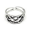 Adjustable Alloy Cuff Finger Rings RJEW-S038-085-2