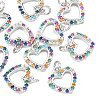 SHEGRACE Valentine's Day Brass Colorful Cubic Zirconia Charms XGRQ3P059-570P-1