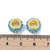 Alloy Rhinestone Clay Pave Beads ALRI-D300-04G-09-3