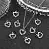 SHEGRACE Valentine's Day Brass Colorful Cubic Zirconia Charms XGRQ3P059-570P-5