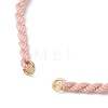 Braided Cotton Cord Bracelet Making MAK-L043-02G-08-2