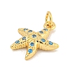 Rack Plating Brass Micro Pave Cubic Zirconia Pendants KK-K341-57G-2