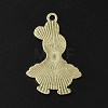 Light Gold Tone Alloy Enamel Pendants ENAM-C013-01D-3