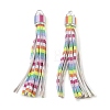 PU Leather Tassel Pendant Decorations FIND-K027-01P-01-1