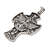 304 Stainless Steel Big Pendants STAS-P372-05AS-2