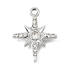 UV Plating Alloy Crystal Rhinestone Pendants RB-CBAD37D-12P-1