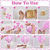 Paper & Iron Ball Lantern Party Decor AJEW-NB0009-45A-3
