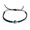 Gemstone Round Braided Bead Bracelet IG5594-9-2