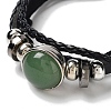 Natural Natural Green Aventurine Multi-strand Bracelets BJEW-Q337-01G-2