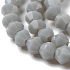 Opaque Solid Color Imitation Jade Glass Beads Strands EGLA-A039-P4mm-D14-3