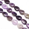 Natural Teardrop Amethyst Beads Strands G-L242-07-1