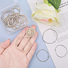 CHGCRAFT 36Pcs 9 Styles Alloy Open Back Bezel Pendants FIND-CA0008-45-3