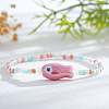 Resin & Porcelain Beads Stretch Bracelets for Women LP2947-3-1