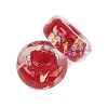 Luminous Handmade Foil Glass Beads LAMP-P020-01A-05-3