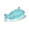 Sea Animal Theme Transparent Resin Pendants RESI-D071-04A-2