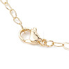 Brass Chain Lariat Necklaces NJEW-JN04920-5