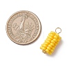 Glass Seed Beaded Corn Pendants PALLOY-MZ01108-2