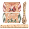24Pcs 12 Styles Christmas Theme Cardboard Candy Pillow Boxes CON-FS0001-12-5