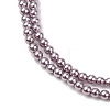 Electroplated Shell Pearl Beads Strands BSHE-G041-2mm-02-3
